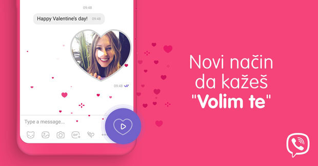 Viber predstavlja posebne video poruke u obliku srca za Dan zaljubljenih